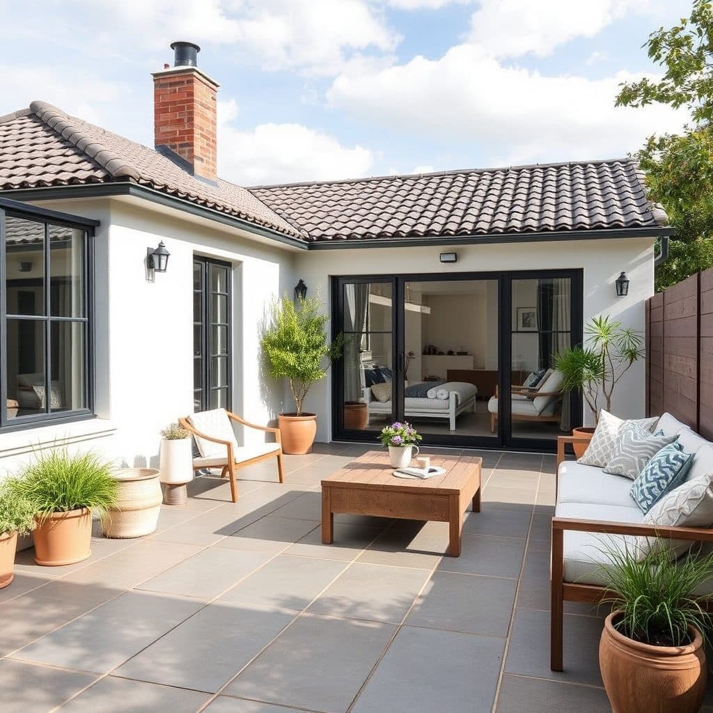 Terrasse en céramique extérieure réalisée par Céramique Extérieure